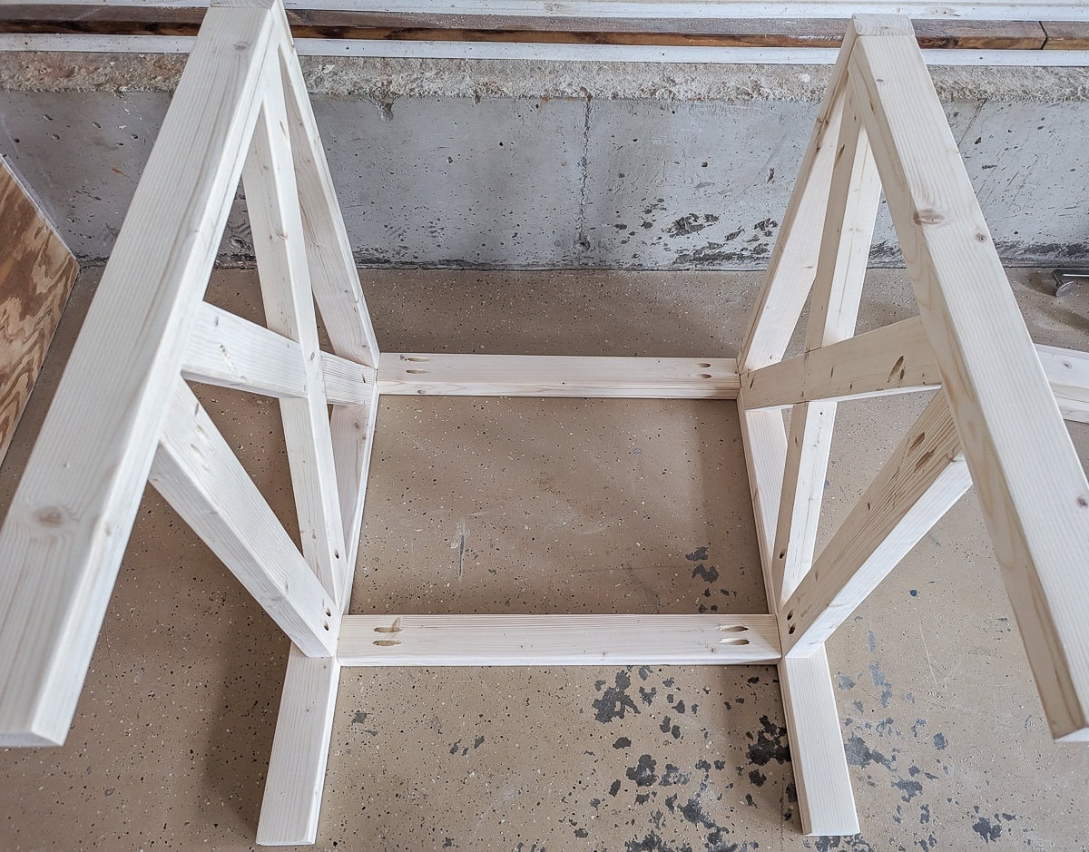 attaching back to diy outdoor chair.