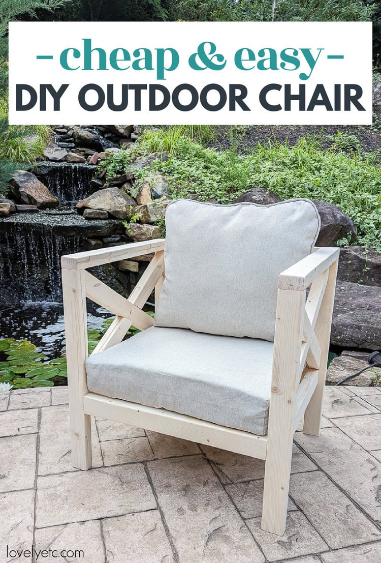 Cheap and Easy DIY Outdoor Chair with Build Plans