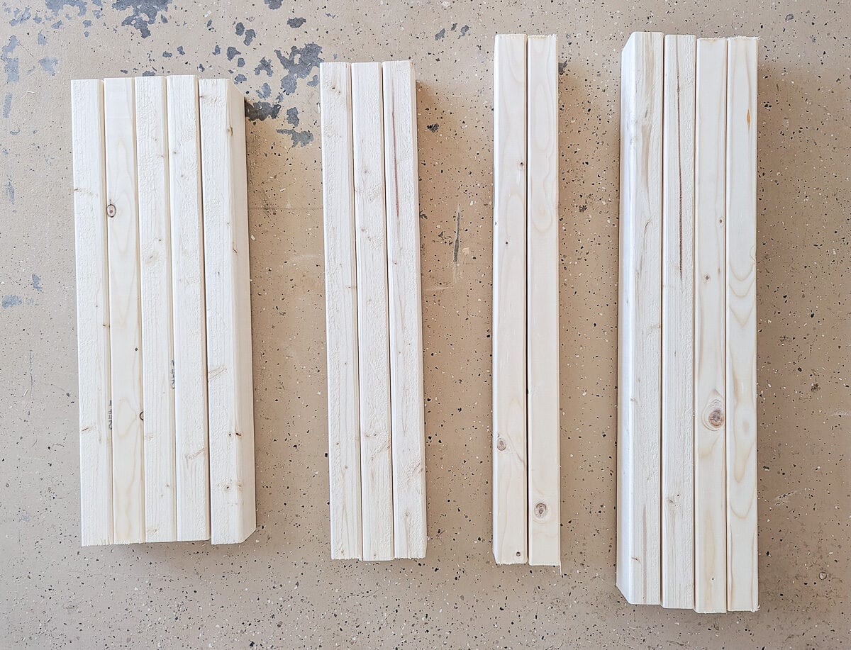 wood cut for diy outdoor chair.